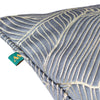 Wylder Tropics Seymour Metallic Jacquard Piped Filled Cushion 50cm x 50cm Storm Blue