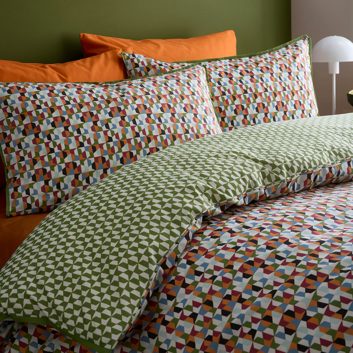 Appletree Star Geo Duvet Cover Bedding Set Natural