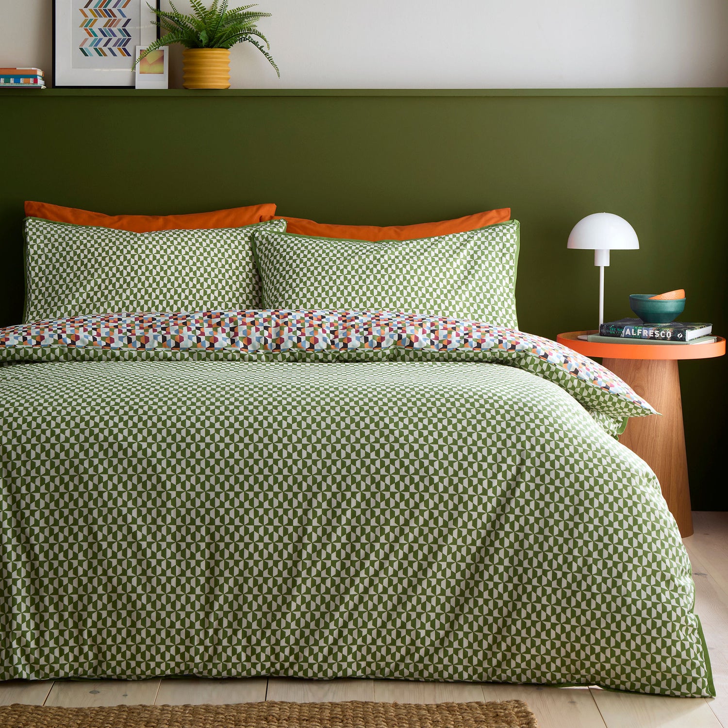 Appletree Star Geo Duvet Cover Bedding Set Natural