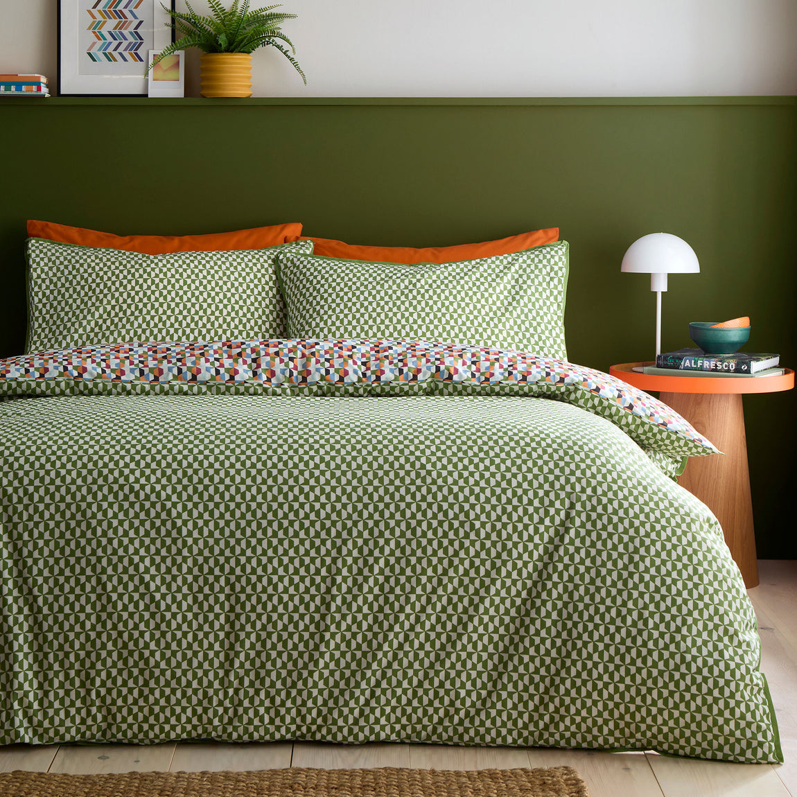Appletree Star Geo Duvet Cover Bedding Set Natural