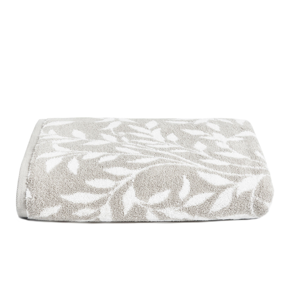 Dreams & Drapes Sandringham Leaf Towel Grey