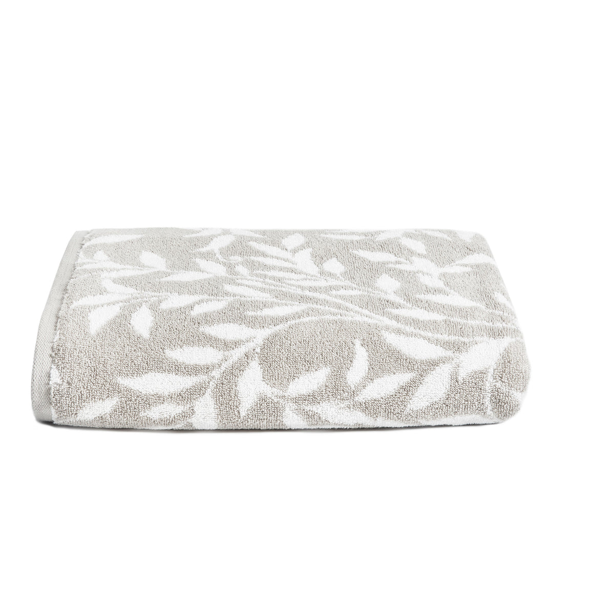 Dreams & Drapes Sandringham Leaf Towel Grey