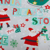 Bedlam Santa Please Stop Here Glow in the Dark Duvet Cover Bedding Set Grey