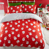 Bedlam Santa Please Stop Here Glow in the Dark Duvet Cover Bedding Set Grey