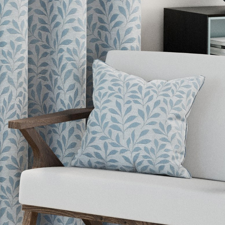 Sherwood Jacquard Filled Cushion 43cm x 43cm Ice Blue