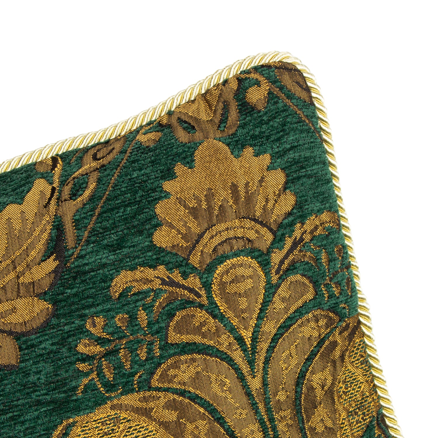 Paoletti Shiraz Traditional Jacquard Filled Cushion 45cm x 45cm Emerald