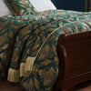 Shiraz Traditional Jacquard Throw 130cm x 170cm Emerald