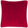 Showtime Embroidered Velvet Filled Cushion 45cm x 45cm Pine Red