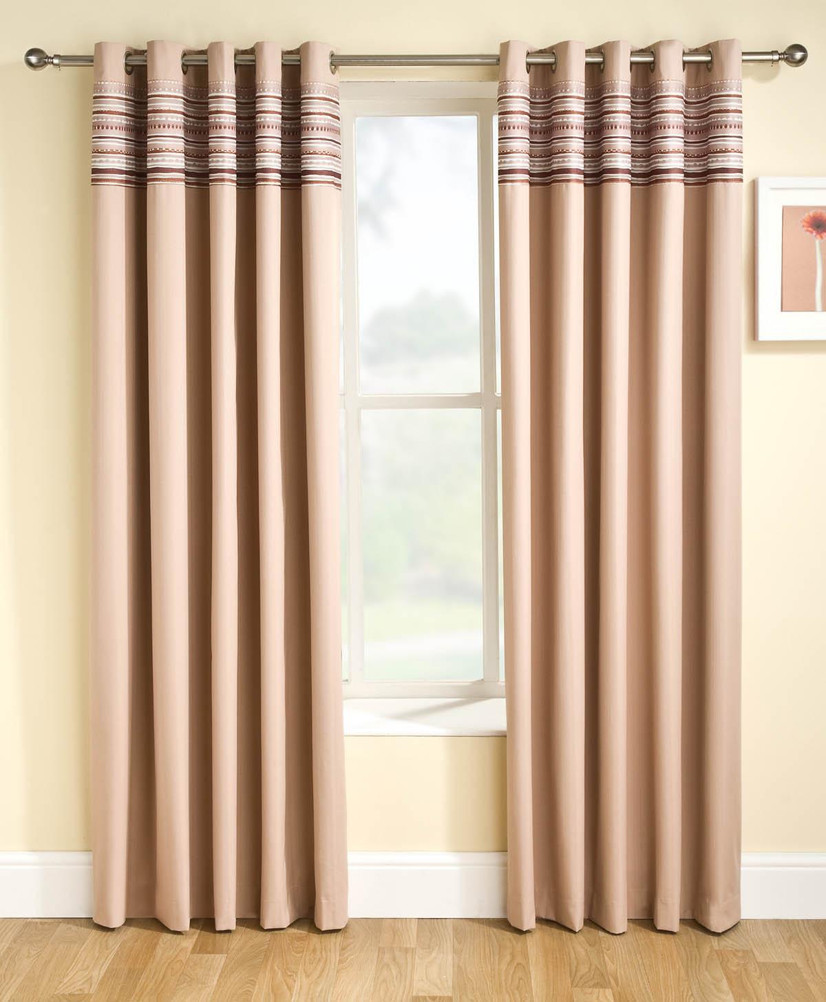 Siesta Blockout Ready Made Curtains Natural