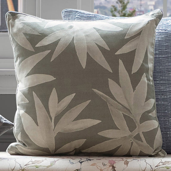 Voyage Maison Silverwood Digitally Printed Feather Filled Cushion 50cm x 50cm Frost