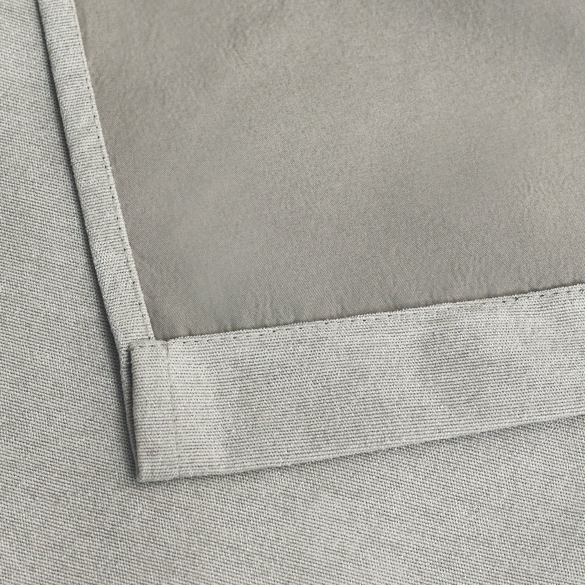 Chenille Triple Woven Ready Made Blackout Pencil Pleat Curtains Silver