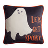 Spooky Ghost Velvet Filled Cushion 43cm x 43cm Grey