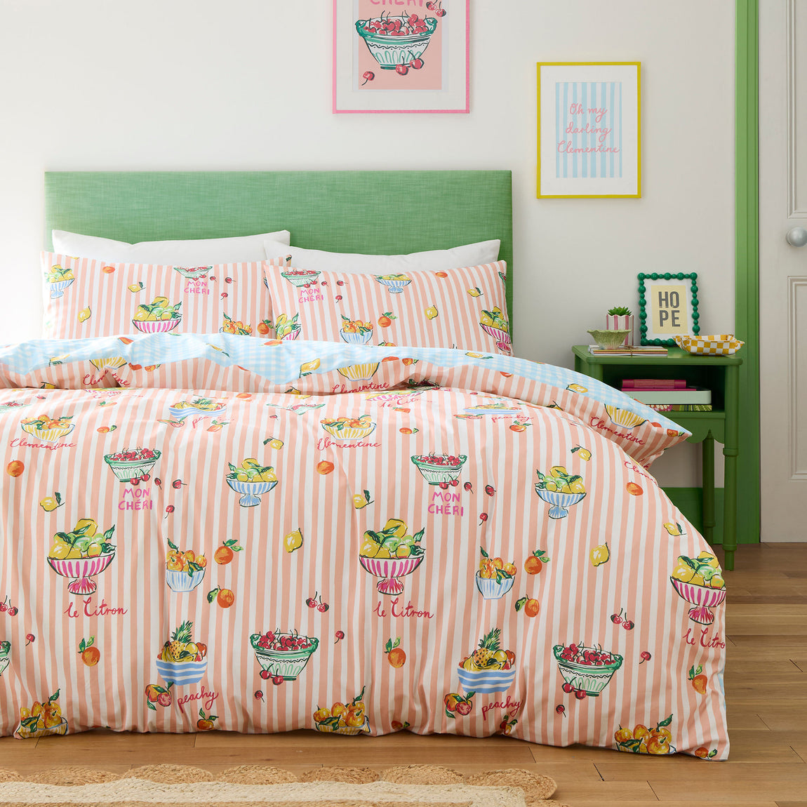 Fusion Summer Fruits Duvet Cover Bedding Set Multi