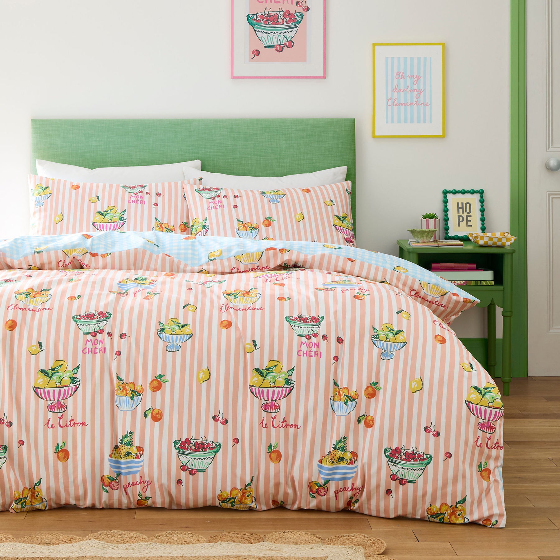 Fusion Summer Fruits Duvet Cover Bedding Set Multi