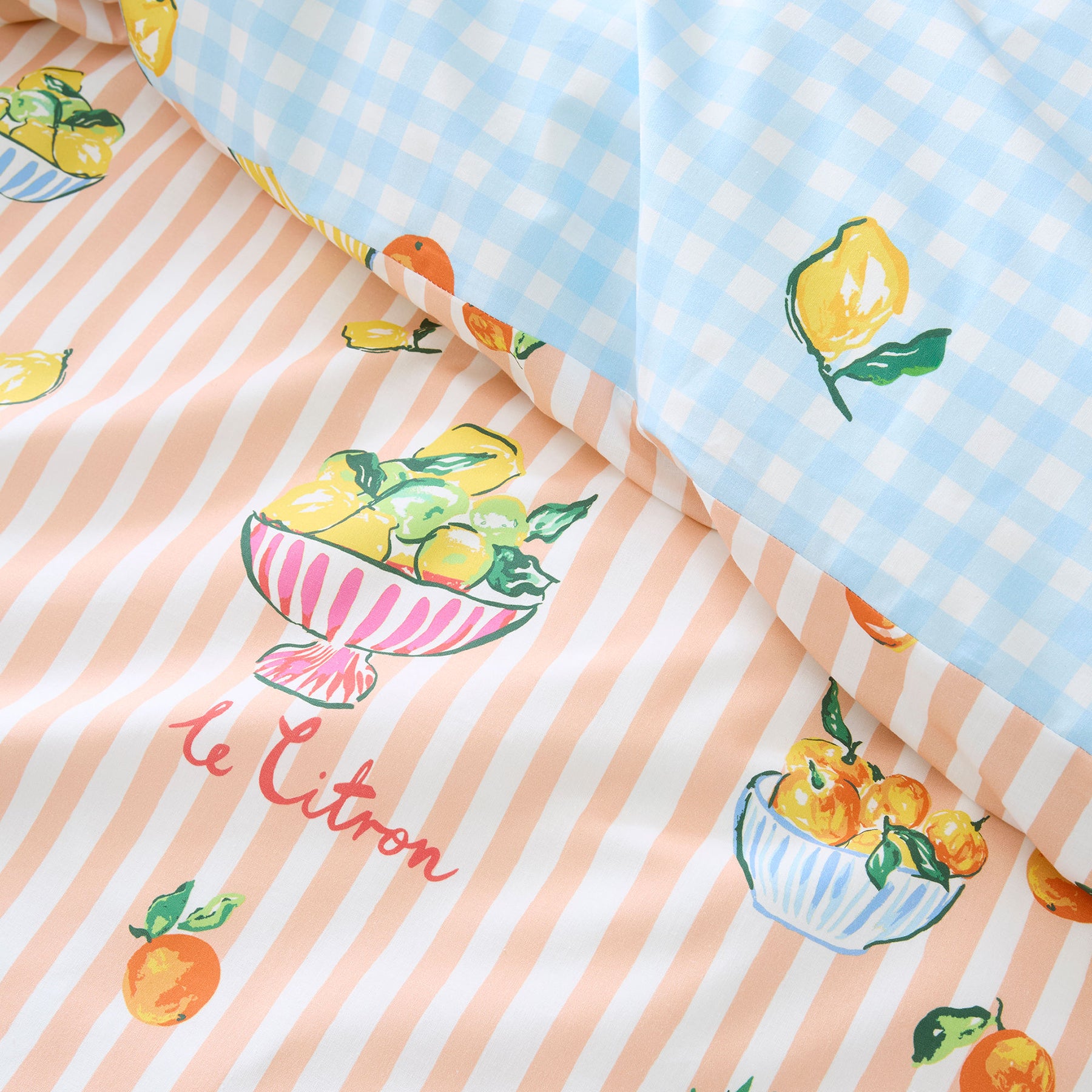 Fusion Summer Fruits Duvet Cover Bedding Set Multi