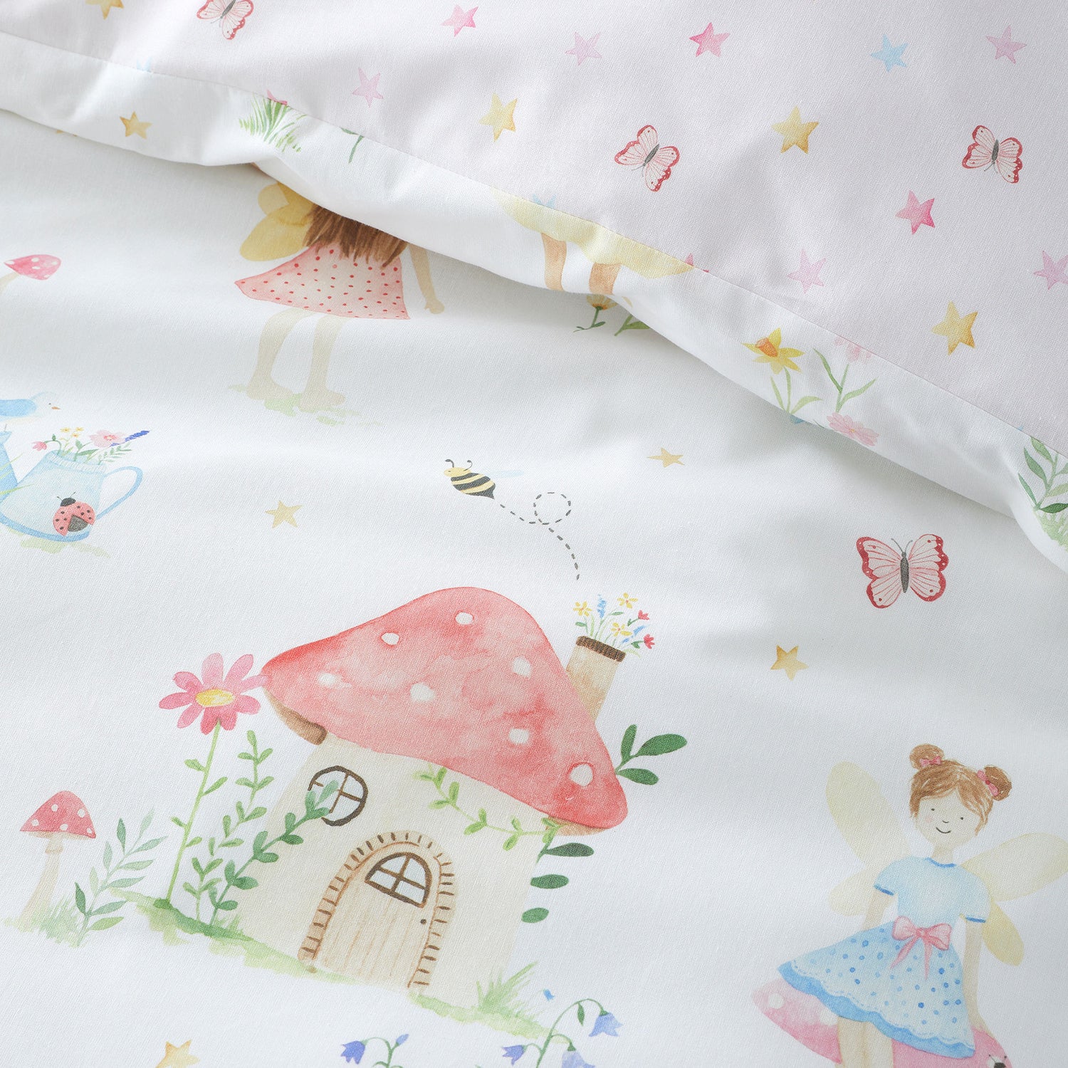 Bedlam Summer Fairies Childrens Bedding Pink