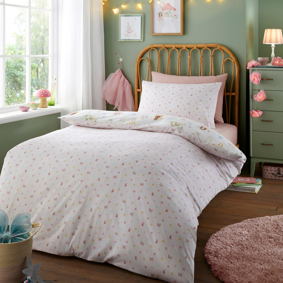 Bedlam Summer Fairies Childrens Bedding Pink