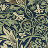 Morris & Co. Snakeshead Printed Outdoor 40cm x 60cm Filled Boudoir Indigo Leaf Green