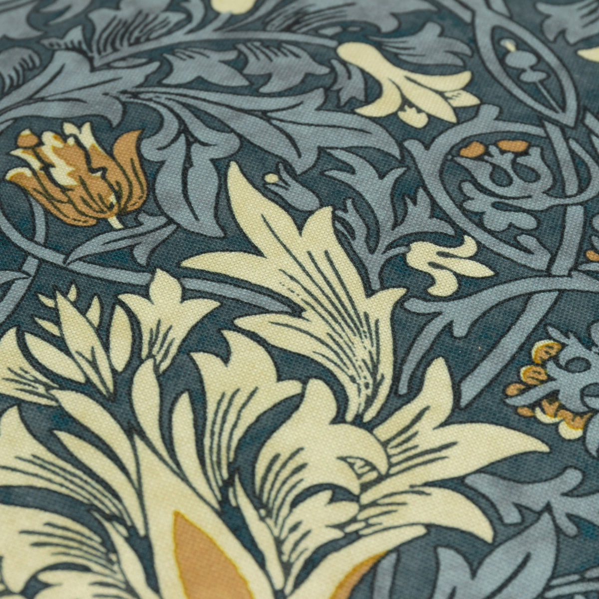Morris & Co. Snakeshead Printed Outdoor 40cm x 60cm Filled Boudoir Indigo Stone