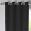 Fusion Sorbonne Ready Made Eyelet Curtains Black