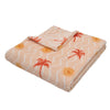 Fusion Soleil Super Soft Fleece Texture 120cm x 150cm Throw Coral Camel