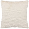 Paoletti Sonnet Cut Faux Fur Filled Cushion 45cm x 45cm Ecru