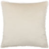 Paoletti Sonnet Cut Faux Fur Filled Cushion 45cm x 45cm Ecru