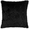 Paoletti Sonnet Cut Faux Fur Filled Cushion 45cm x 45cm Jet