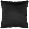 Paoletti Sonnet Cut Faux Fur Filled Cushion 45cm x 45cm Jet