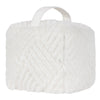 Sonnet Cut Faux Fur Doorstop White