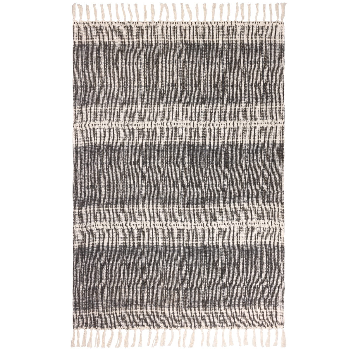 Sono Ink Abstract Throw 130cm x 180cm Black