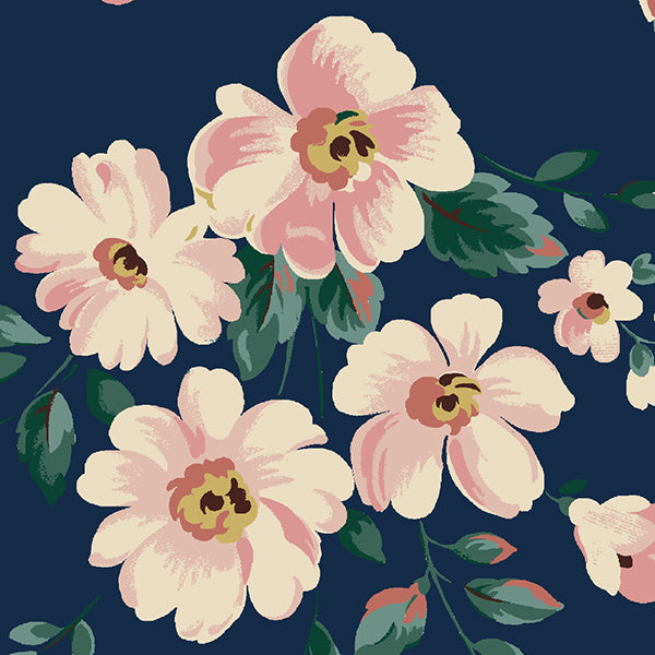 Cath Kidston Spitalfields Border Made to Measure Blackout Roller Blind Navy