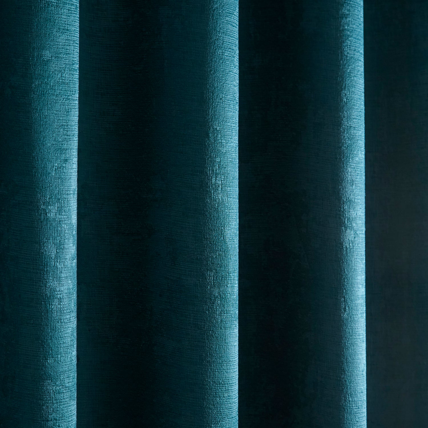 Fusion Strata Ready Made Dimout Eyelet Curtains Forest Green