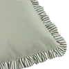 Wylder Solene Ruffle Matte Velvet 45cm x 45cm Filled Cushion Sage