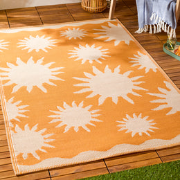 Furn Summer Solstice Outdoor Rug 120cm x 180cm Sunrise Yellow