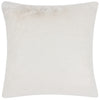 Stanza Faux Fur Filled Cushion 55cm x 55cm White