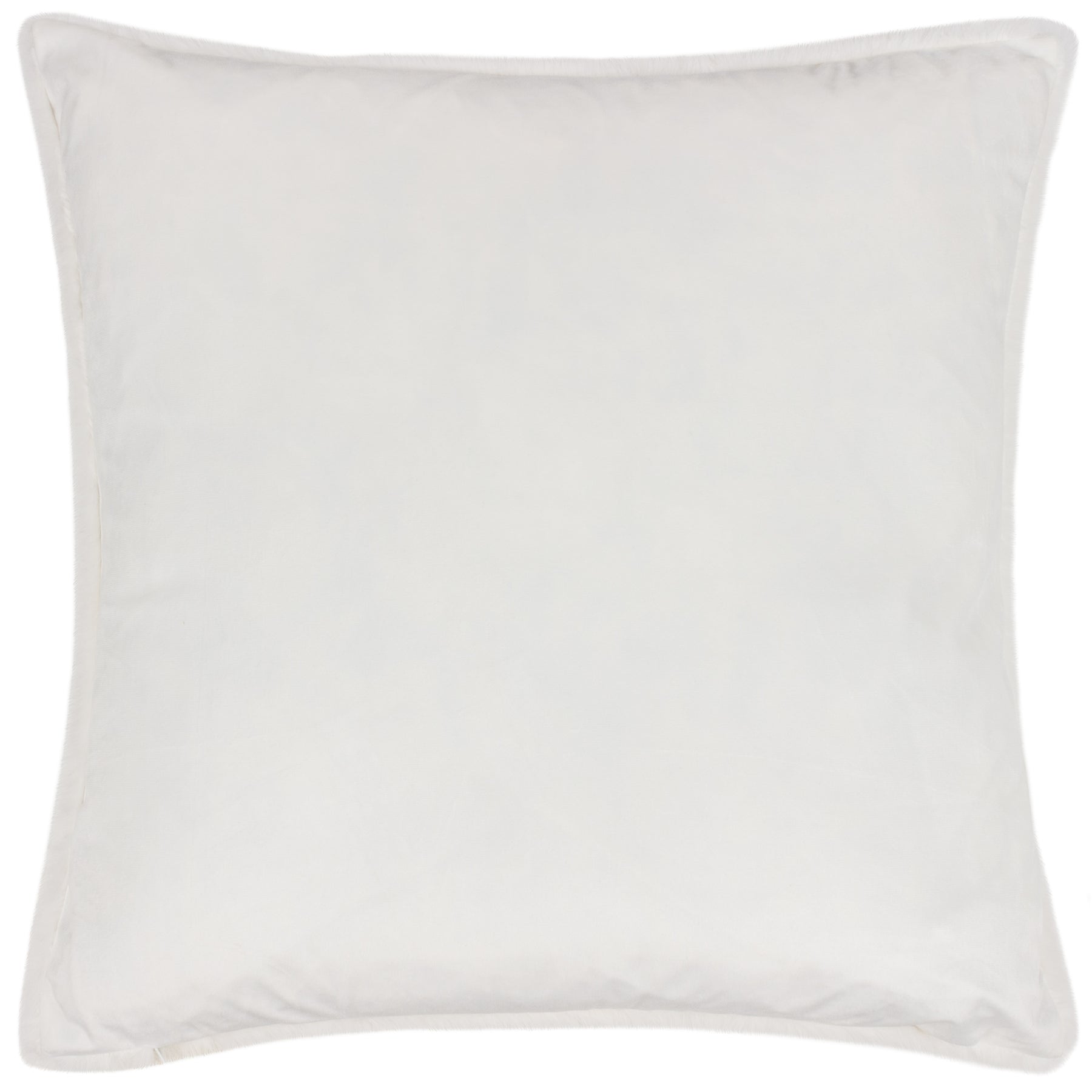 Stanza Faux Fur Filled Cushion 55cm x 55cm White