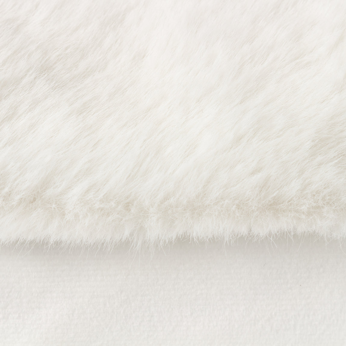 Stanza Faux Fur Filled Cushion 55cm x 55cm White