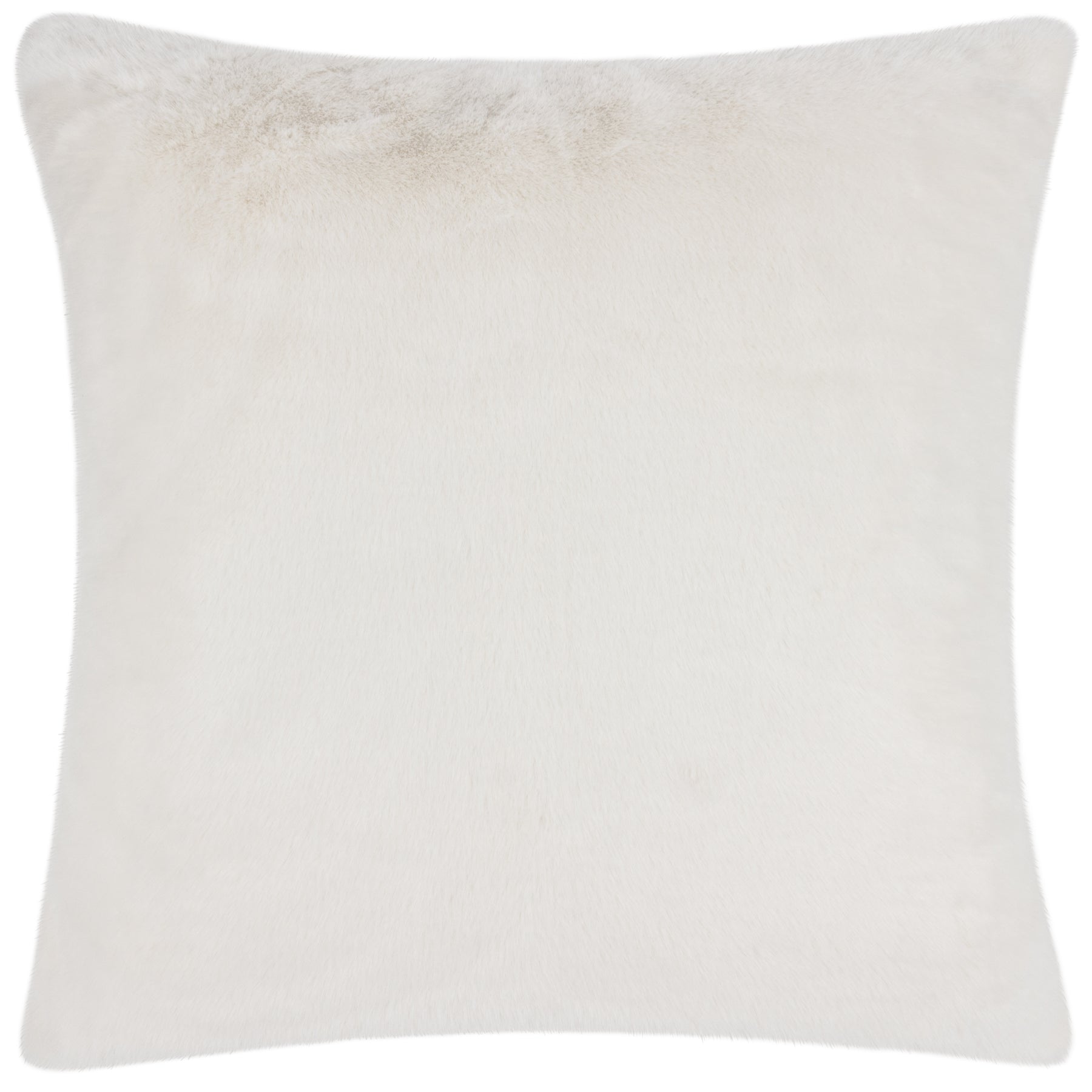 Stanza Faux Fur Filled Cushion 55cm x 55cm White