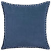 Voyage Maison Stitch Embroidered Velvet Feather Filled Cushion 50cm x 50cm Bluebell