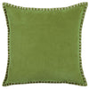 Voyage Maison Stitch Embroidered Velvet Feather Filled Cushion 50cm x 50cm Grass