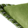 Voyage Maison Stitch Embroidered Velvet Feather Filled Cushion 50cm x 50cm Grass