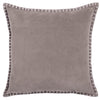 Voyage Maison Stitch Embroidered Velvet Feather Filled Cushion 50cm x 50cm Lavender