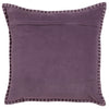 Voyage Maison Stitch Embroidered Velvet Feather Filled Cushion 50cm x 50cm Plum
