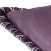 Voyage Maison Stitch Embroidered Velvet Feather Filled Cushion 50cm x 50cm Plum