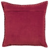 Voyage Maison Stitch Embroidered Velvet Feather Filled Cushion 50cm x 50cm Pomegranate