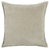 Voyage Maison Stitch Embroidered Velvet Feather Filled Cushion 50cm x 50cm Quartz