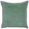 Voyage Maison Stitch Embroidered Velvet Feather Filled Cushion 50cm x 50cm Seafoam