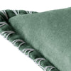 Voyage Maison Stitch Embroidered Velvet Feather Filled Cushion 50cm x 50cm Seafoam