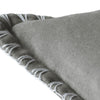 Voyage Maison Stitch Embroidered Velvet Feather Filled Cushion 50cm x 50cm Steel